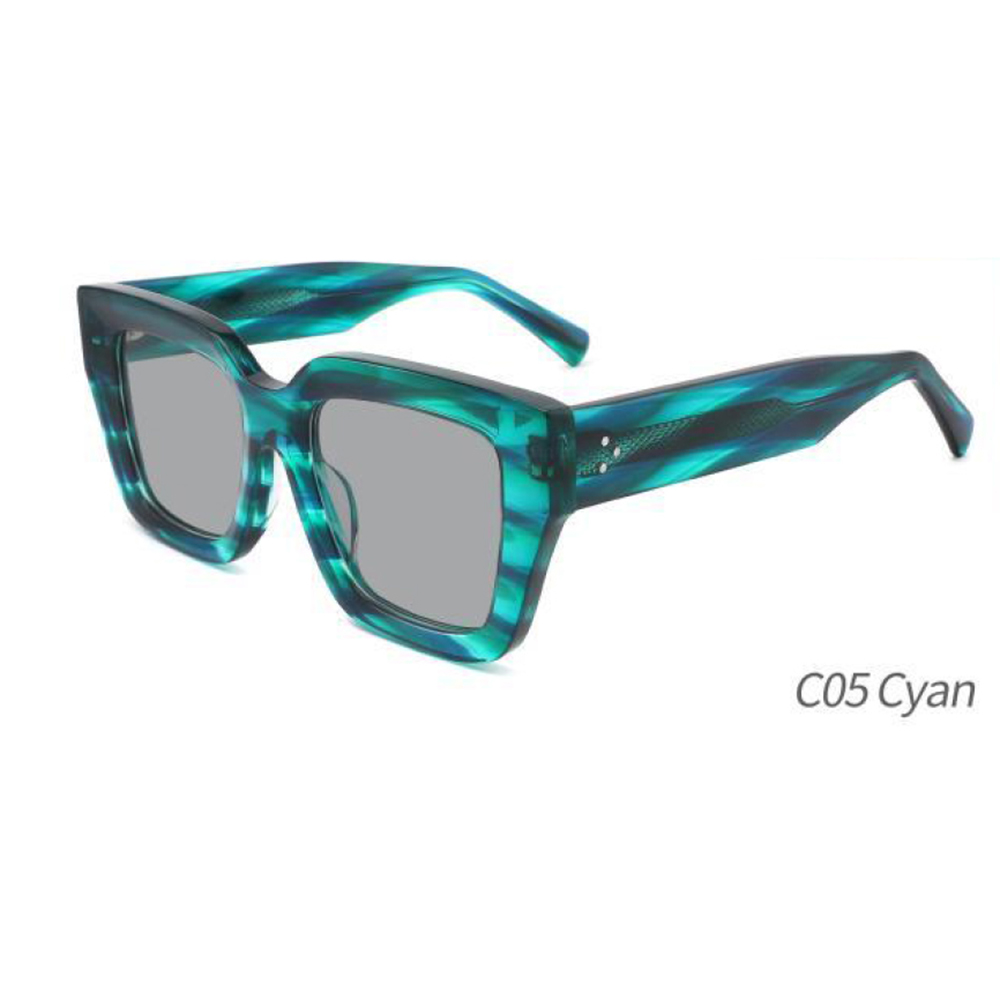 Acetate Square UV400 Full Rim Durable Optical Frames Wholesale Eyeglasses Factory Fashion Bold Frame Unisex Glasses Supplier