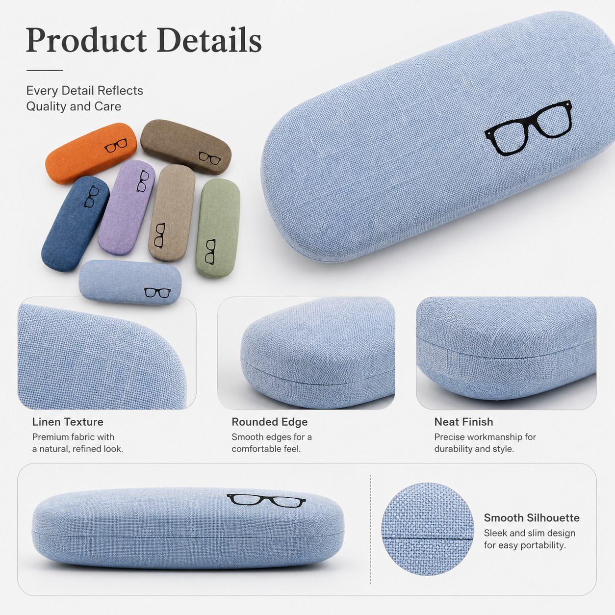 Customized Hard Eyewear Case Spectacle Eyeglasses Case Storage Sunglasses Box Package Luxury Sunglass Cases Glasses Cases