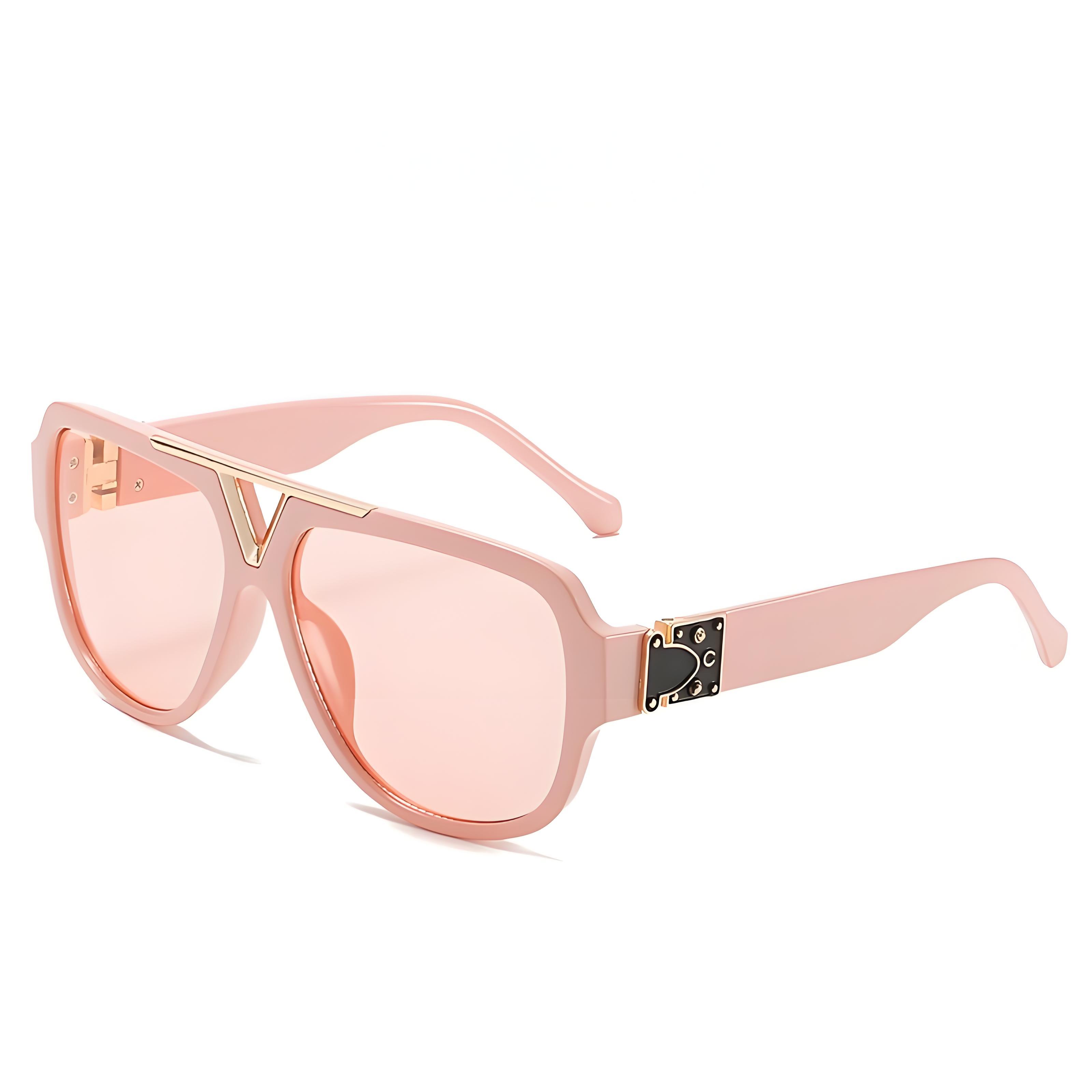 New Retro Oversized Designer Sunglasses for Men and Women UV400 Optical Lenses PC Frame Fashionable Millionaire Style