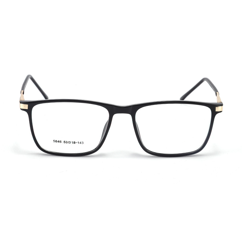 Wholesale Retro Vintage Metal Optical Frame Men Square Full Rim Eyeglasses Luxury Designer Style Optical Frames for Daily Use