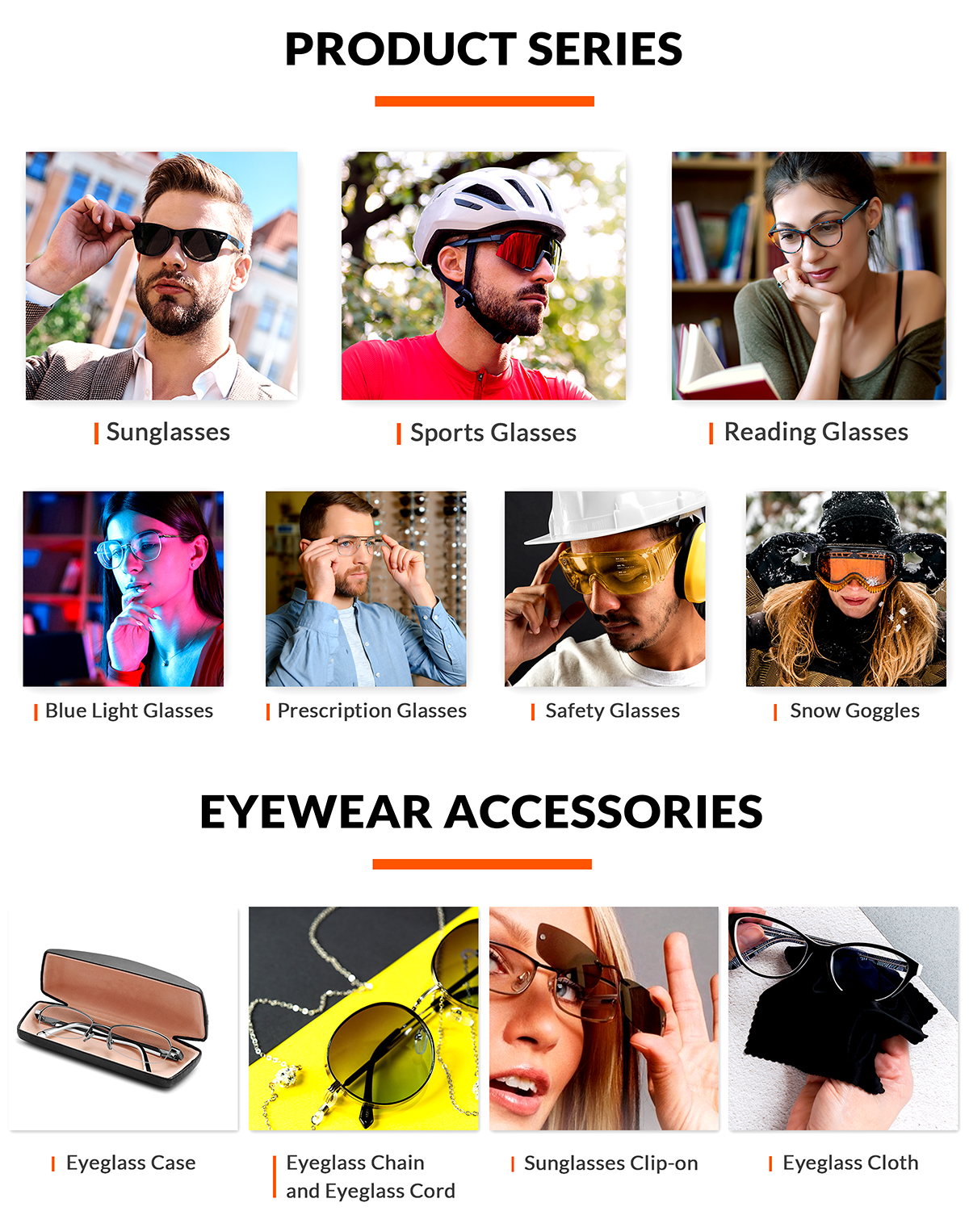 RTS New Arrival Handmade Fashionable Designs PU Semi-Hard Solid Leather Magnetic Rectangle Glasses Case 172x74x40mm Model 2
