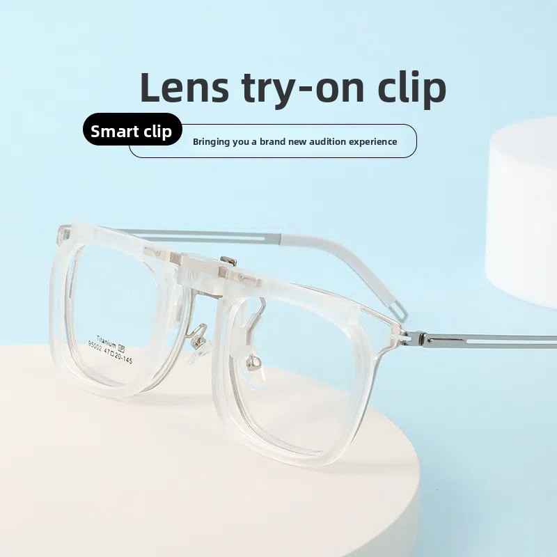 Adjustable Women's Glasses Progressive Lens Trial Frame Clip-On Convenient Trial Fitting Multi-Purpose Prescription Eyeglass