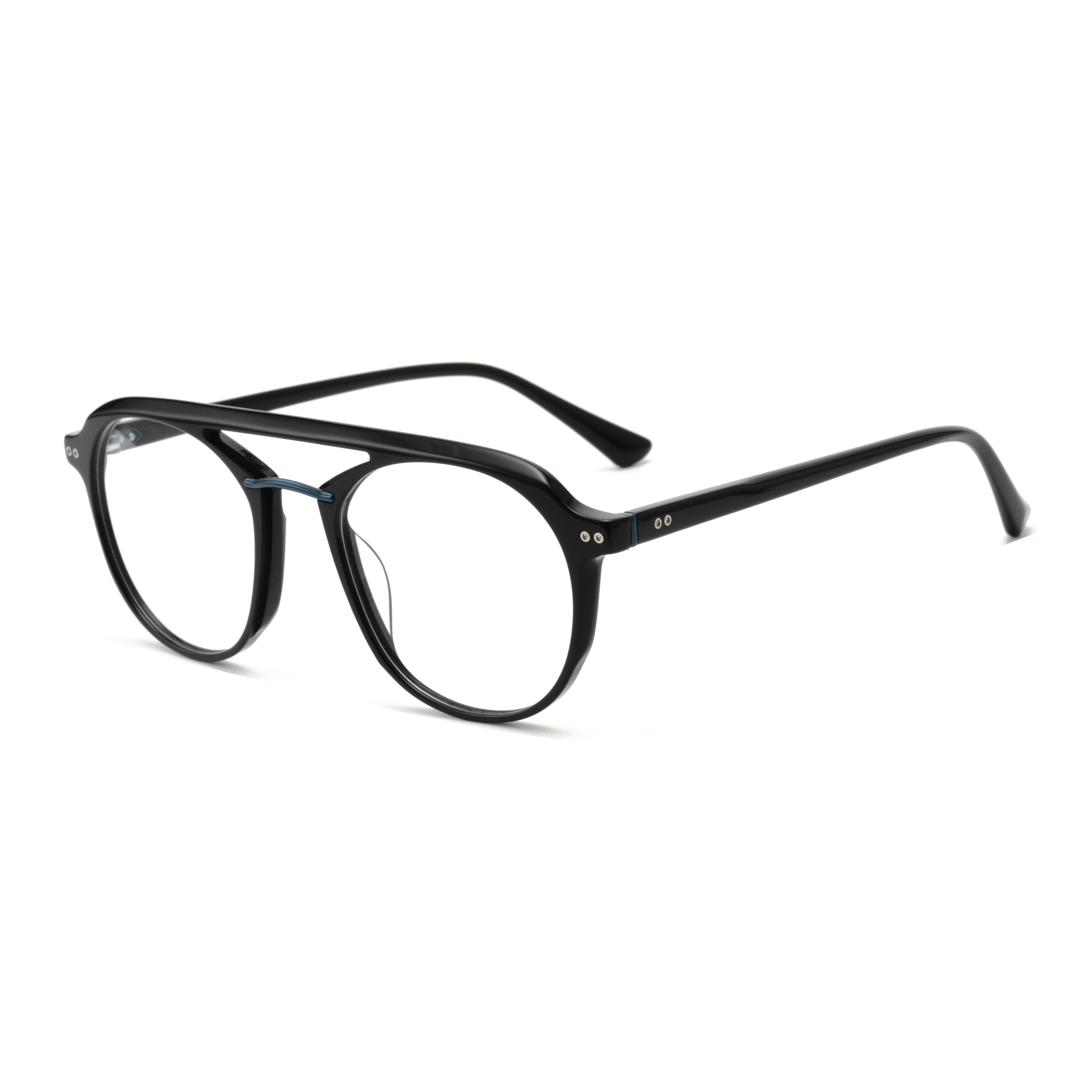 Luxury Personality Acetate Spectacle Frame Aviation clear Lens Men Eyewear Handmade Glasses