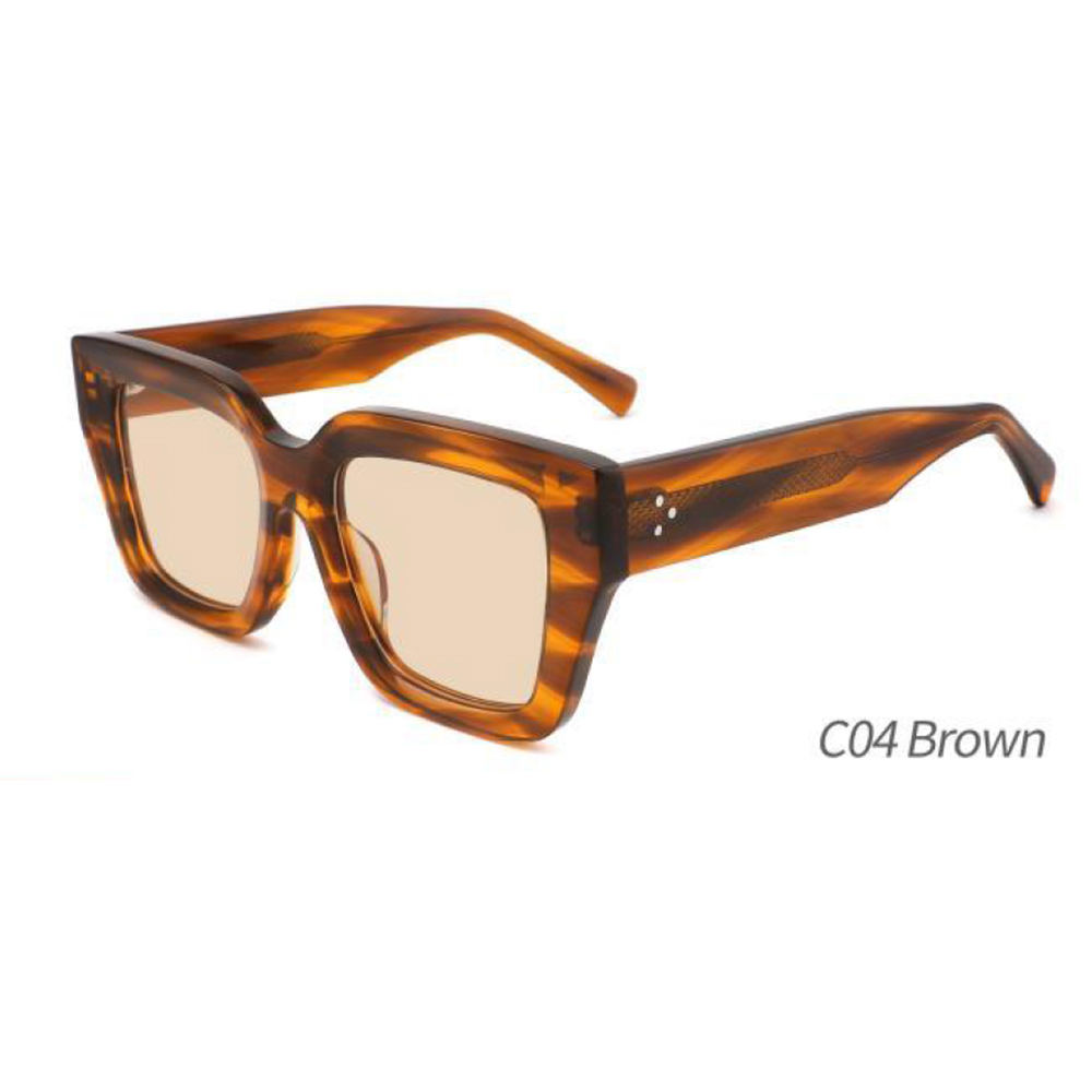 Acetate Square UV400 Full Rim Durable Optical Frames Wholesale Eyeglasses Factory Fashion Bold Frame Unisex Glasses Supplier