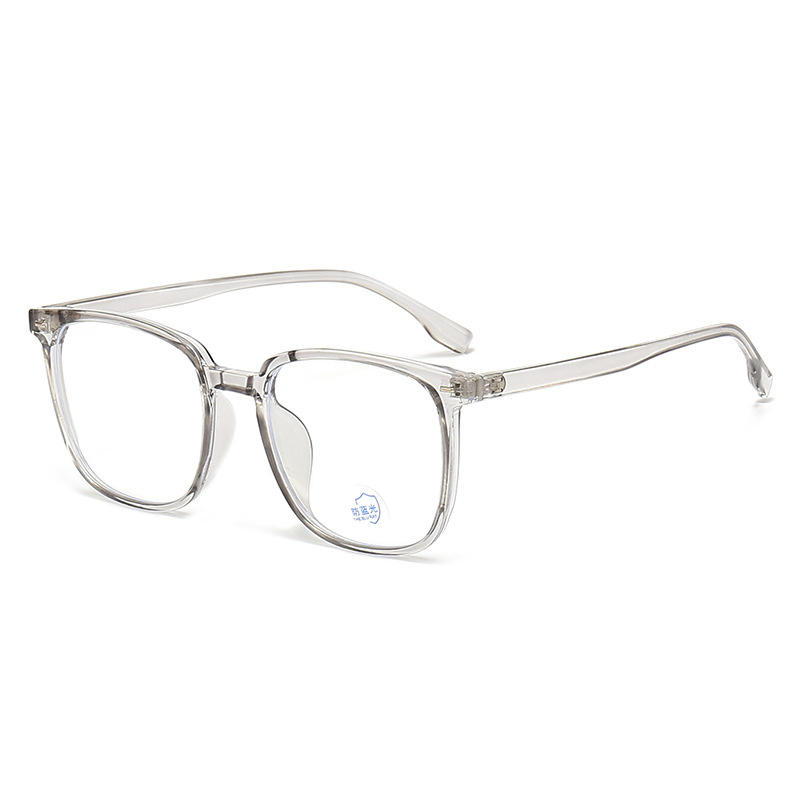 New Color-Changing PAISHEO Reading Glasses High-Value Slimming Square Black Thick Frame Professional Blue Light Blocking Unisex