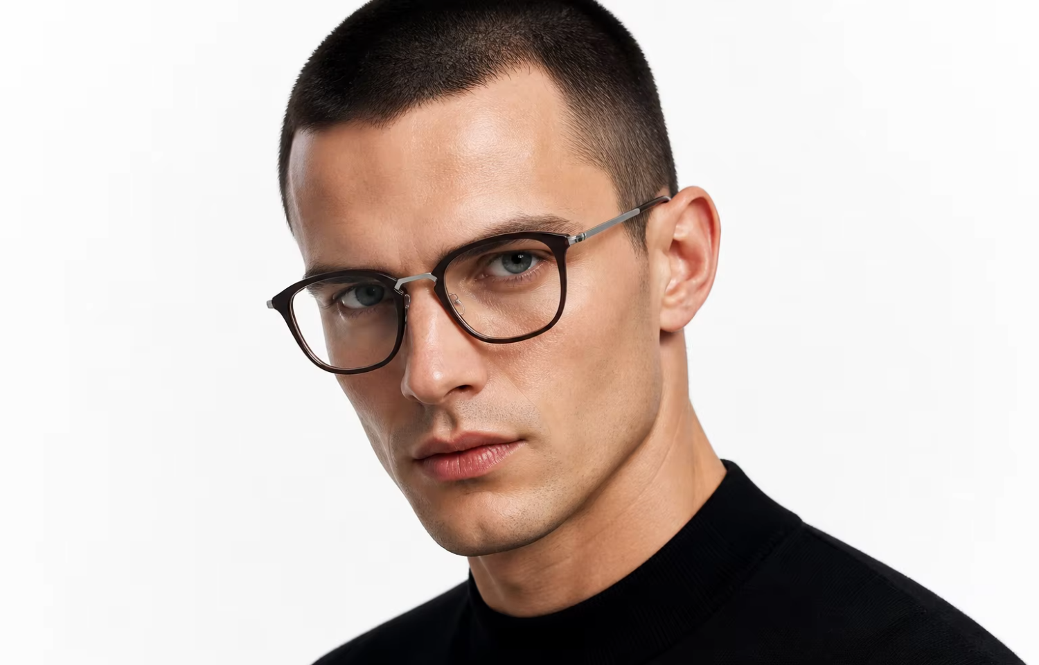 Metal Acetate Combination Glasses Frame Unisex Eyeglasses Frame Spectacle Frame Custom Bulk Wholesale Orders Daily Wear