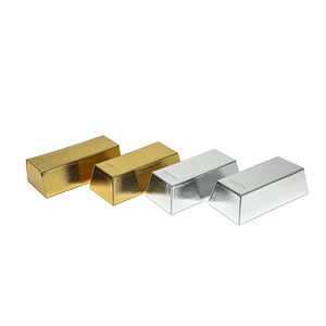 Personalized Gold Brick Trapezoidal Handmade Hard Paper Box