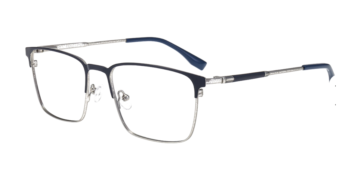 Elistro Zenith EL10460 blue rectangle acetate optical frame