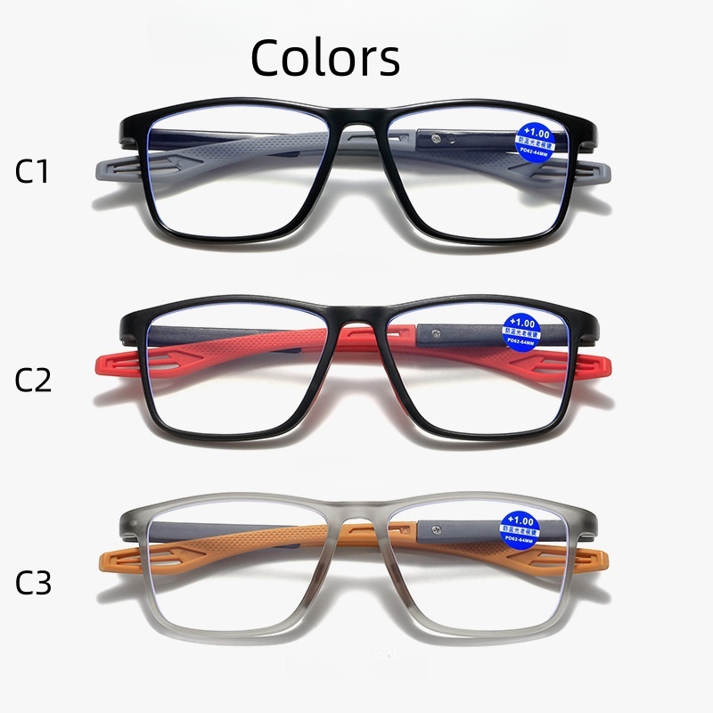 Factory Cheap Wholesale Price Multifocal Sports Presbyopic Anti Blue Light Blocking Reading Glasses Both Far and Near Use