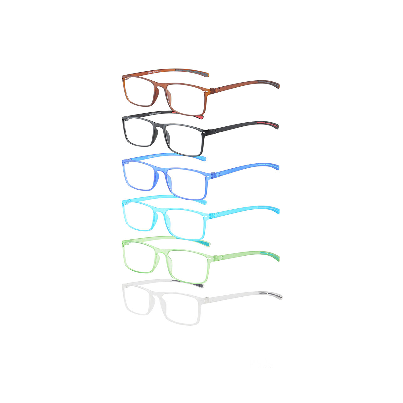 Reading Glasses R509-Flexible TR90 Frame Break-Resistant Assorted Colors (Wholesale Dozen)