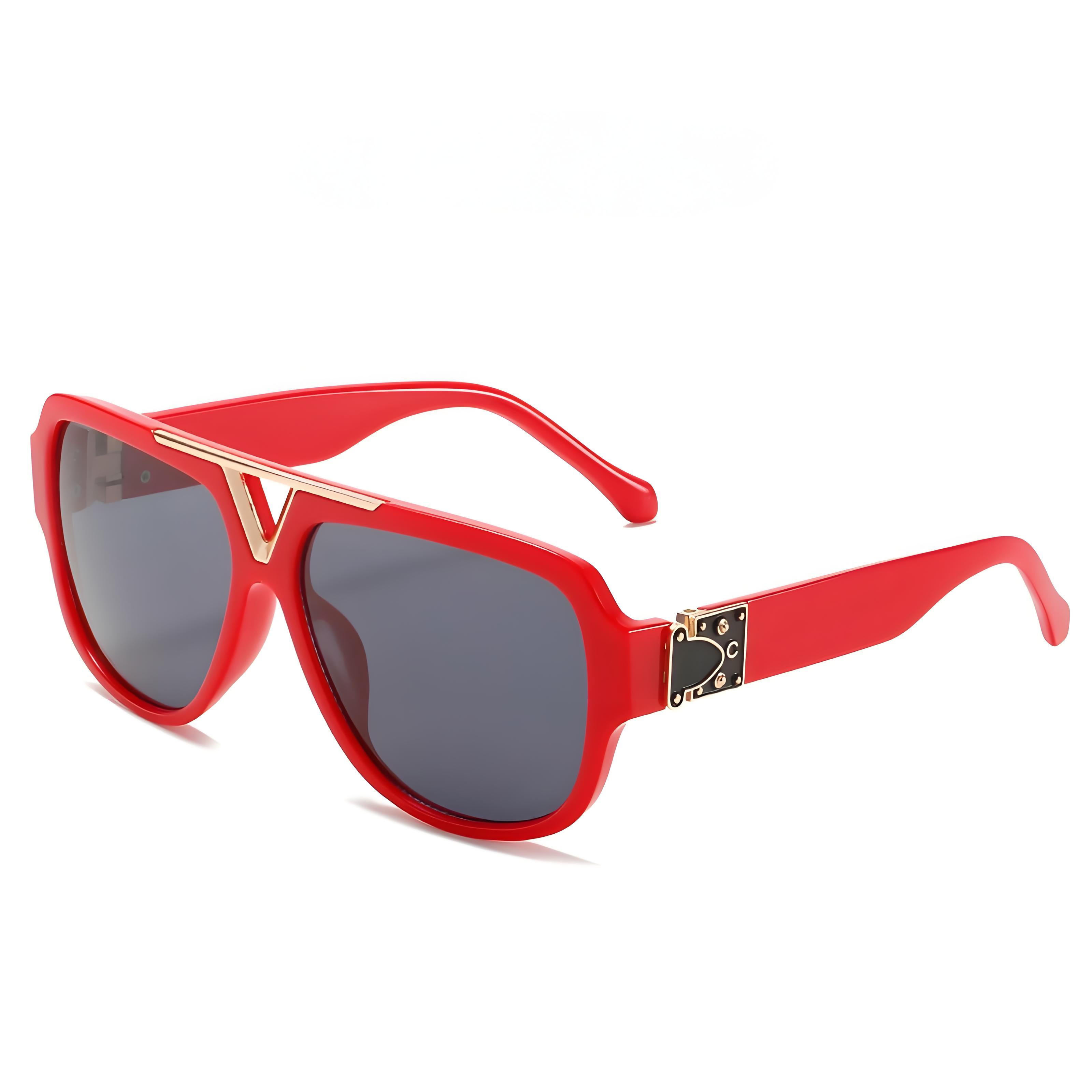 New Retro Oversized Designer Sunglasses for Men and Women UV400 Optical Lenses PC Frame Fashionable Millionaire Style