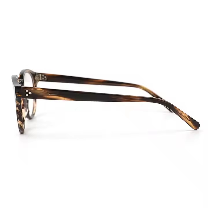 Vintage Small Frame Plate Eyeglasses Classic Solid Durable Popular Tortoiseshell Acetate Optical Frames Men Women Diamond Face