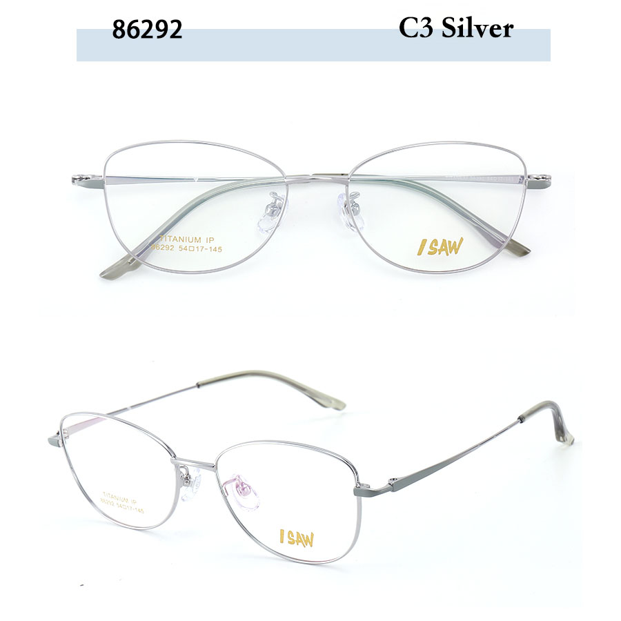 Beta Titanium Cat Eye Ultra-Light Eyeglass Frames IP Plating Multi-Color Solid Trendy Fashion New Myopia Eyeglasses for Men