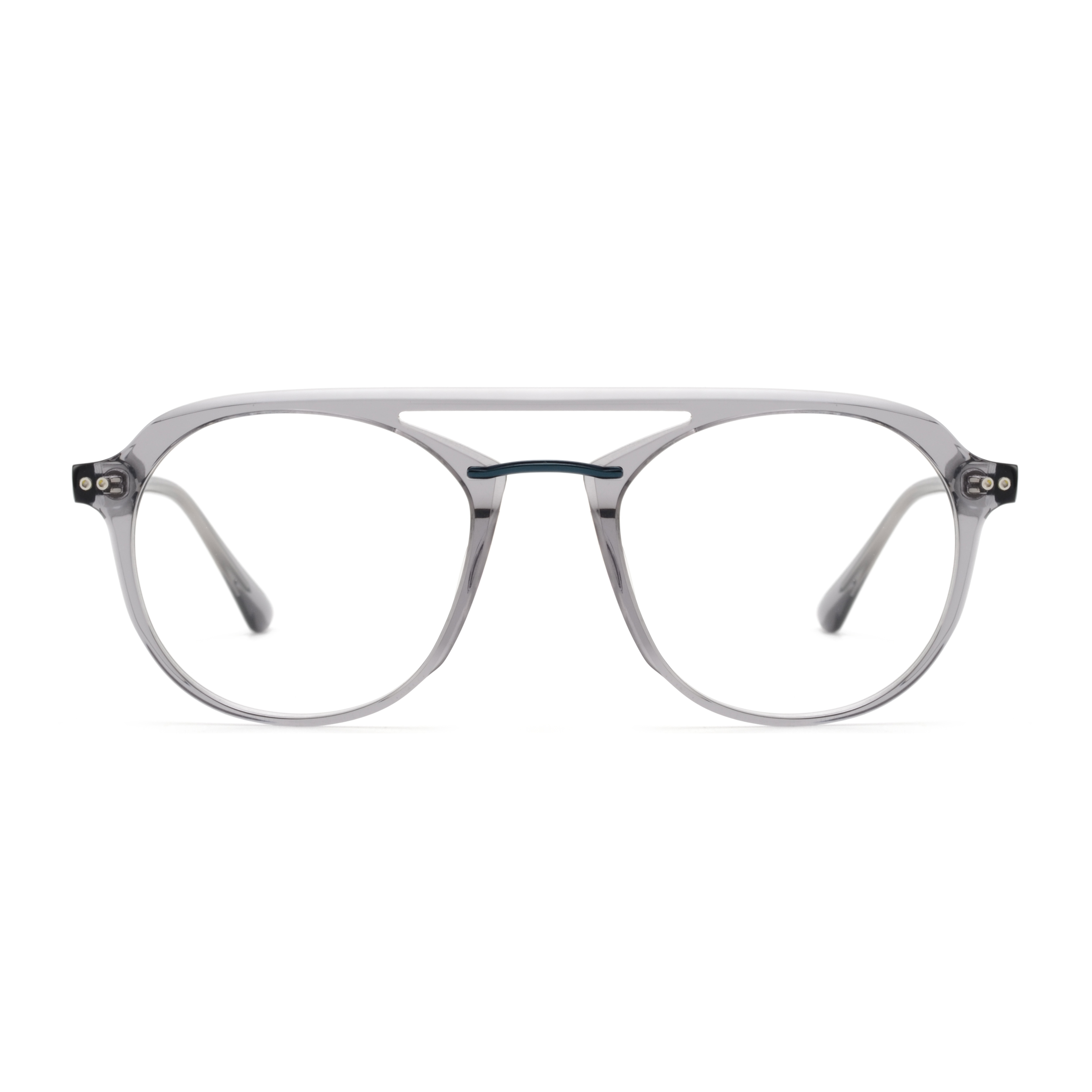 Luxury Personality Acetate Spectacle Frame Aviation clear Lens Men Eyewear Handmade Glasses