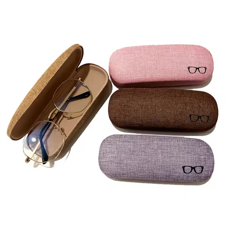 Wholesale Sunglasses Packaging High Quality Custom Logo Eyeglass Cases Metal Optical Glasses Box Eyewear Glasses Case