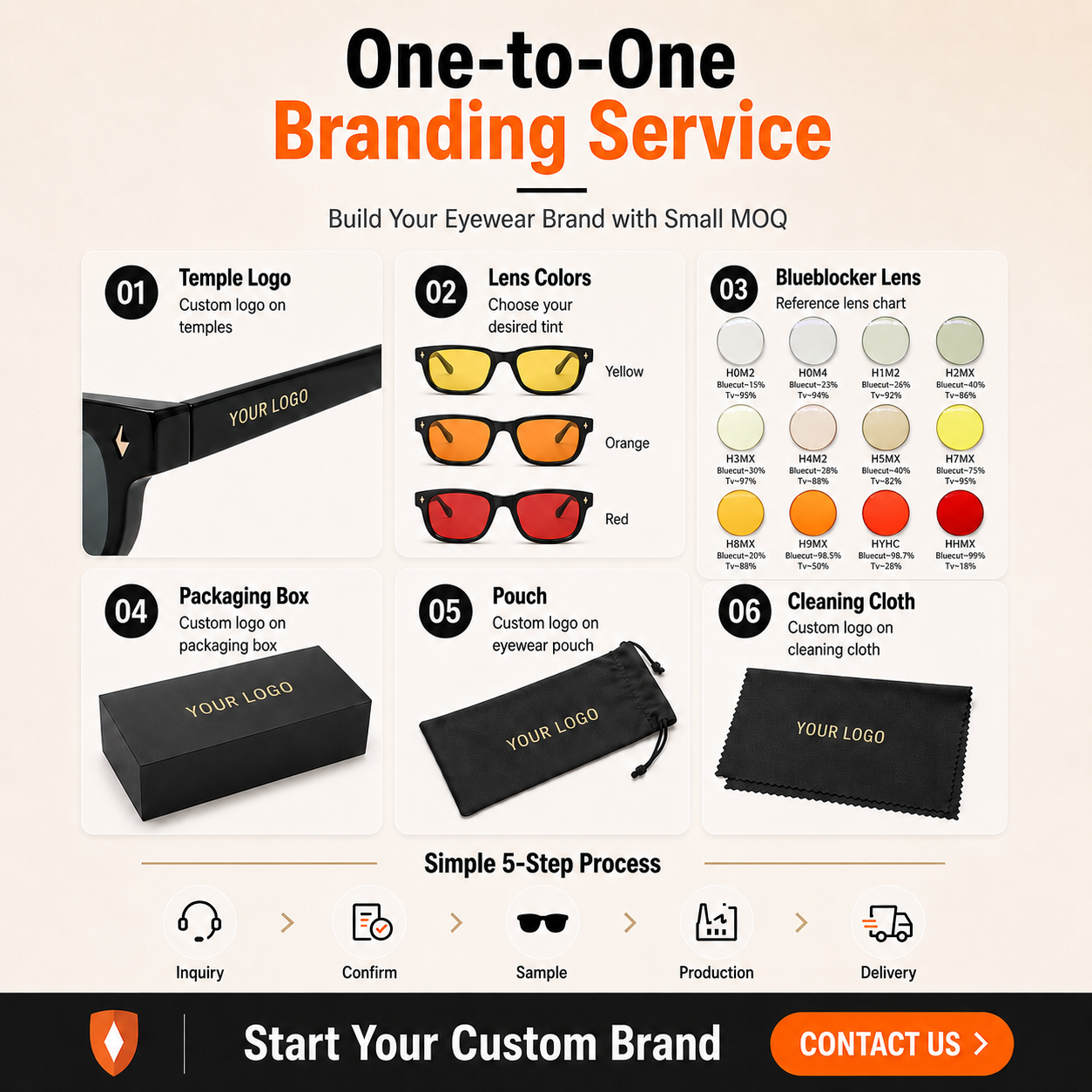 Sunray Custom Logo Wholesale Factory Direct Professional Classic Flexible Lightweight Full-Rim Frame TR90 Anti Blue Light