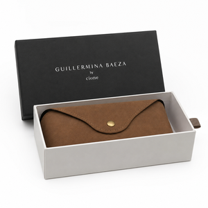 Luxury Custom Drawer Paper Box PU Leather Eyeglasses Pouch