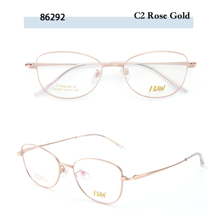 Beta Titanium Cat Eye Ultra-Light Eyeglass Frames IP Plating Multi-Color Solid Trendy Fashion New Myopia Eyeglasses for Men