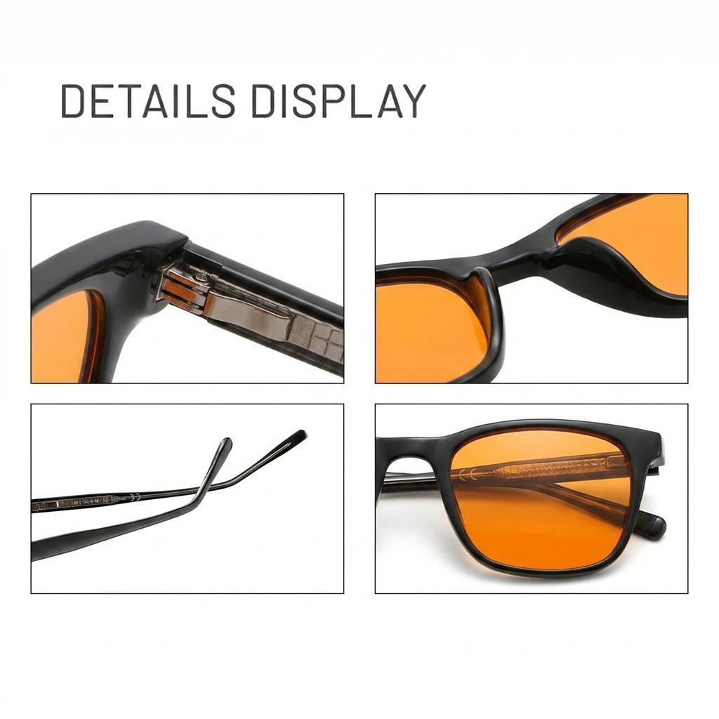 Sunray Custom Logo Wholesale Factory Direct Professional Classic Flexible Lightweight Full-Rim Frame TR90 Anti Blue Light