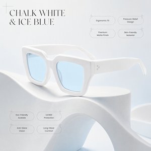Acetate Square UV400 Full Rim Durable Optical Frames