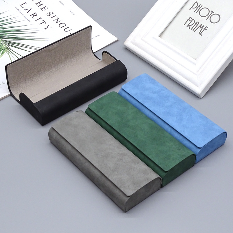 China Wholesaler Sunglasses Leather Case Logo Shade Custom Glasses Case Pu Leather Eyewear Fashionable Glasses Case