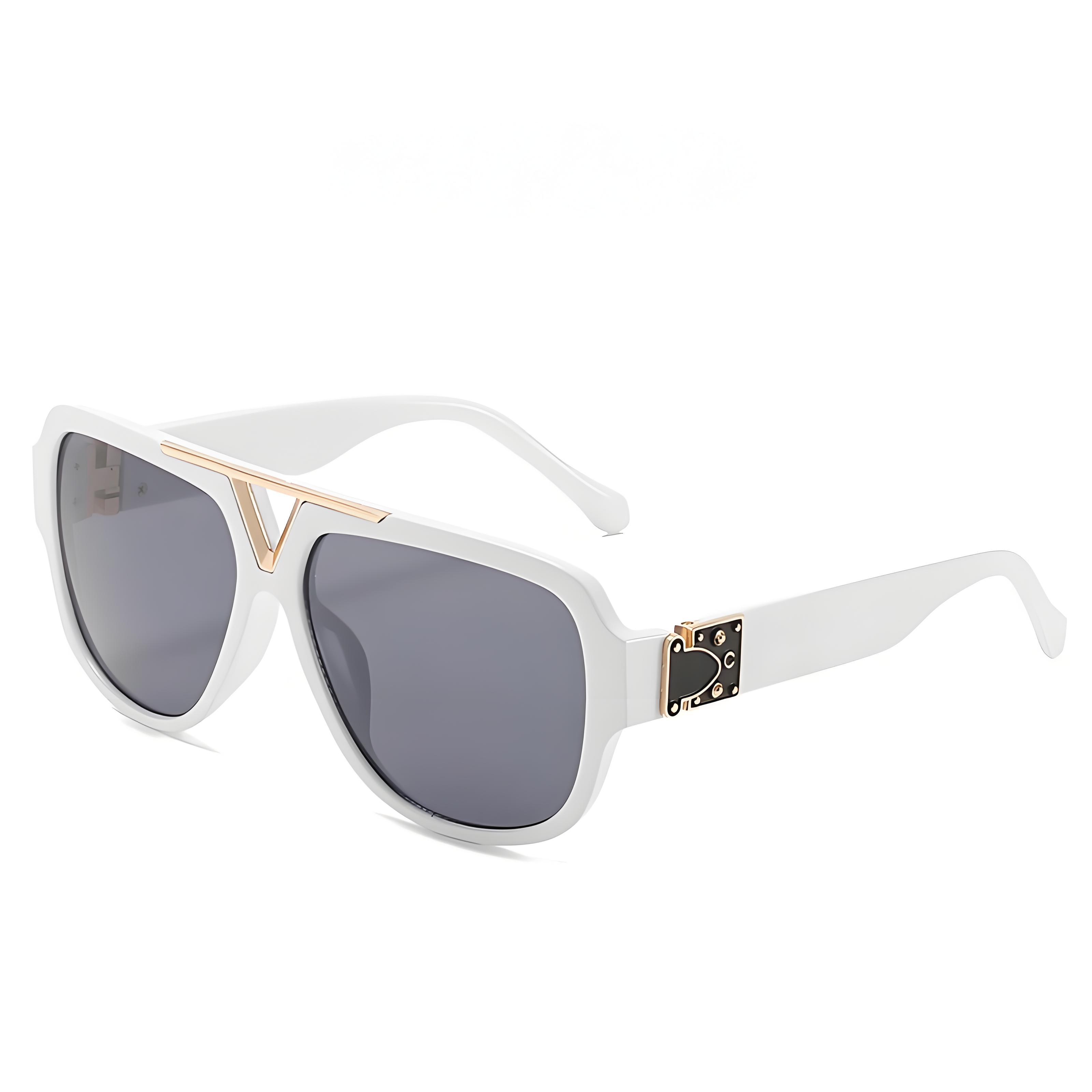 New Retro Oversized Designer Sunglasses for Men and Women UV400 Optical Lenses PC Frame Fashionable Millionaire Style