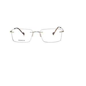 Men Rimless Beta Titanium Eyeglasses Frames