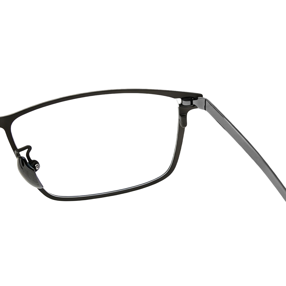 Wholesale Custom Logo IP Titanium Black Retro Vintage Classic Metal Eyeglasses Frames Optical Frames Spectacle Frames Men