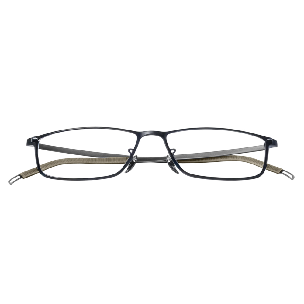 Wholesale Custom Logo IP Titanium Black Retro Vintage Classic Metal Eyeglasses Frames Optical Frames Spectacle Frames Men