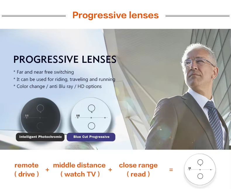 Progressive Optical Lens Detail