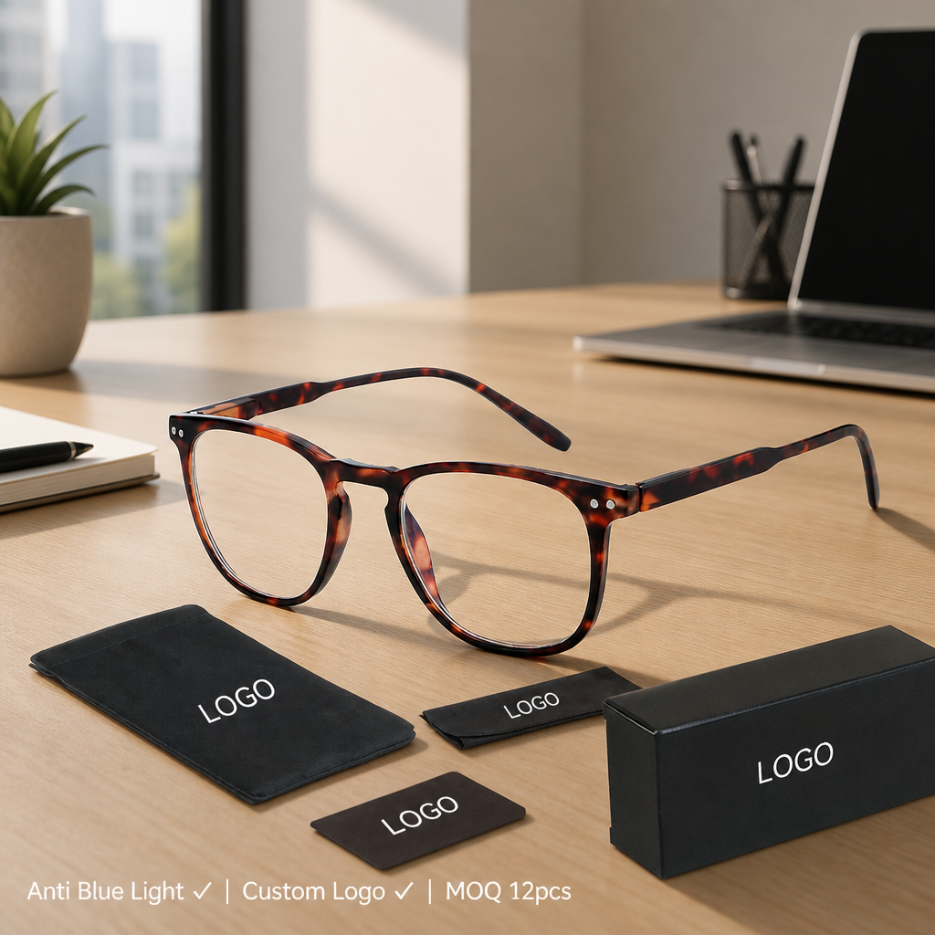 Classic Vintage Rectangle PC Prescription Optical Frames Square Anti Blue Light Blocking Computer Glasses Anti Glare Women Men