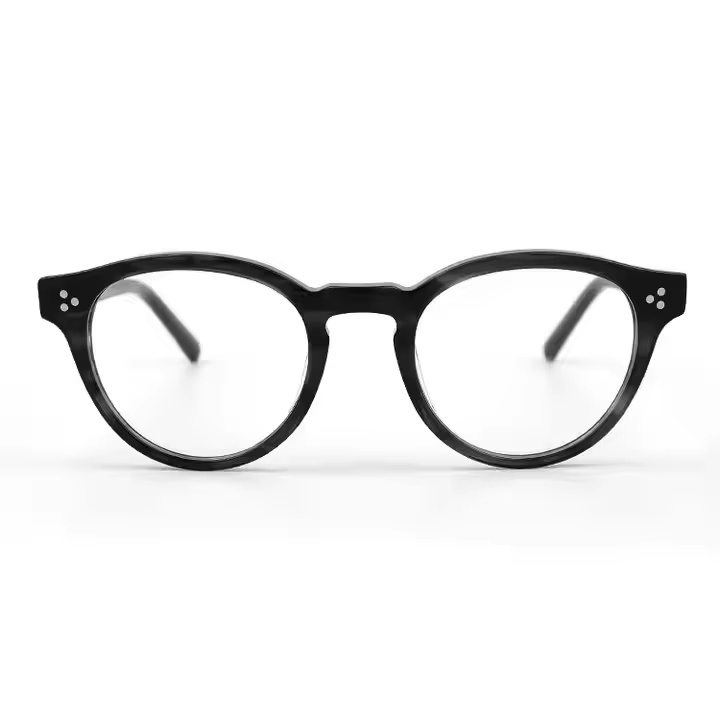 Vintage Small Frame Plate Eyeglasses Classic Solid Durable Popular Tortoiseshell Acetate Optical Frames Men Women Diamond Face