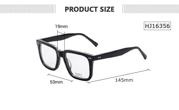 Ready Stock Polarized Light Weight Square Sunglasses Acetate Fiber Unisex Fashion Optical Frame With UV Protection