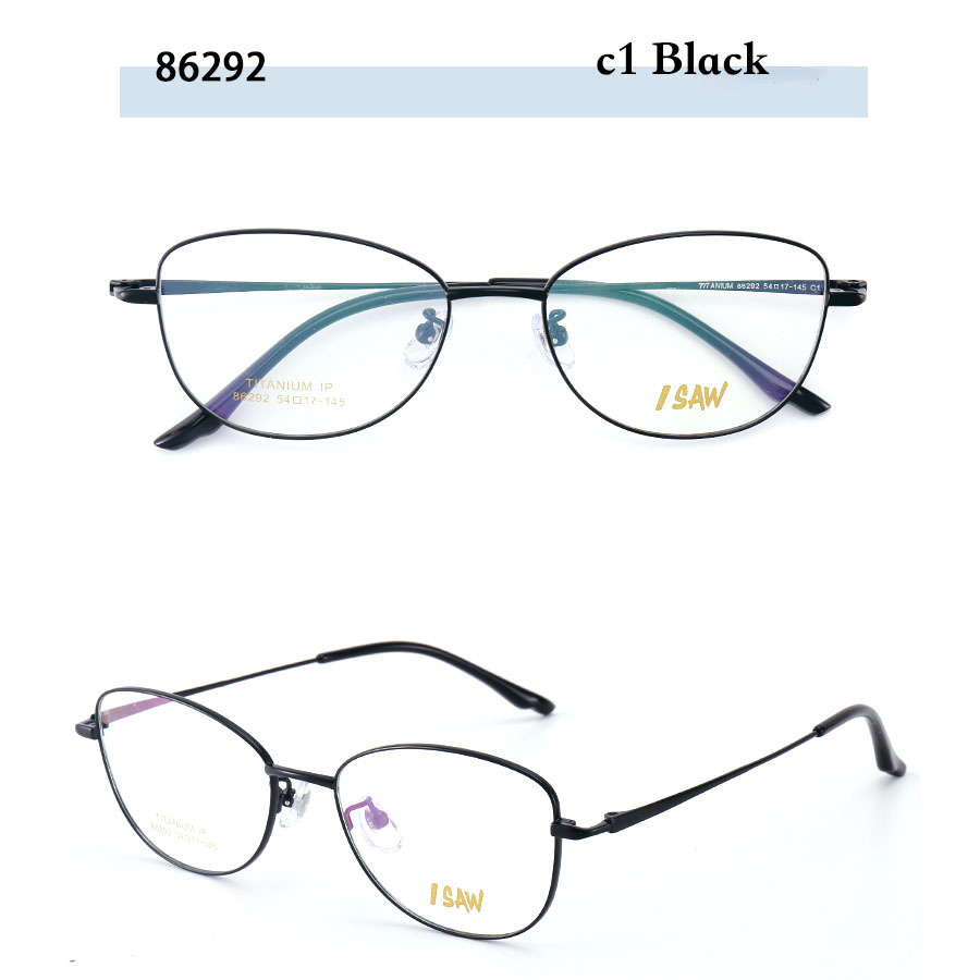 Beta Titanium Cat Eye Ultra-Light Eyeglass Frames IP Plating Multi-Color Solid Trendy Fashion New Myopia Eyeglasses for Men