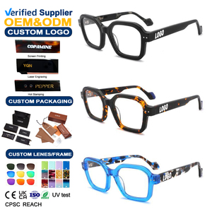 Luxury Clear Acetate Anti Blue Light Eyeglasses Frame