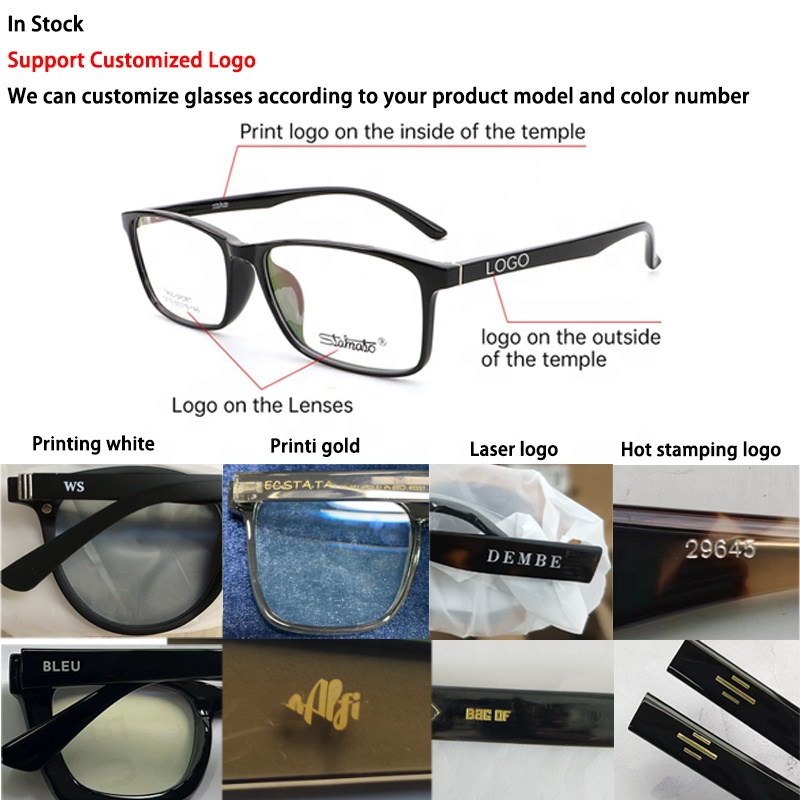 Wholesale Eyeglasses Frames Optical Glasses Computer Anti Blue Light Blocking Glass Custom Spectacle Frame For Men Women Unisex