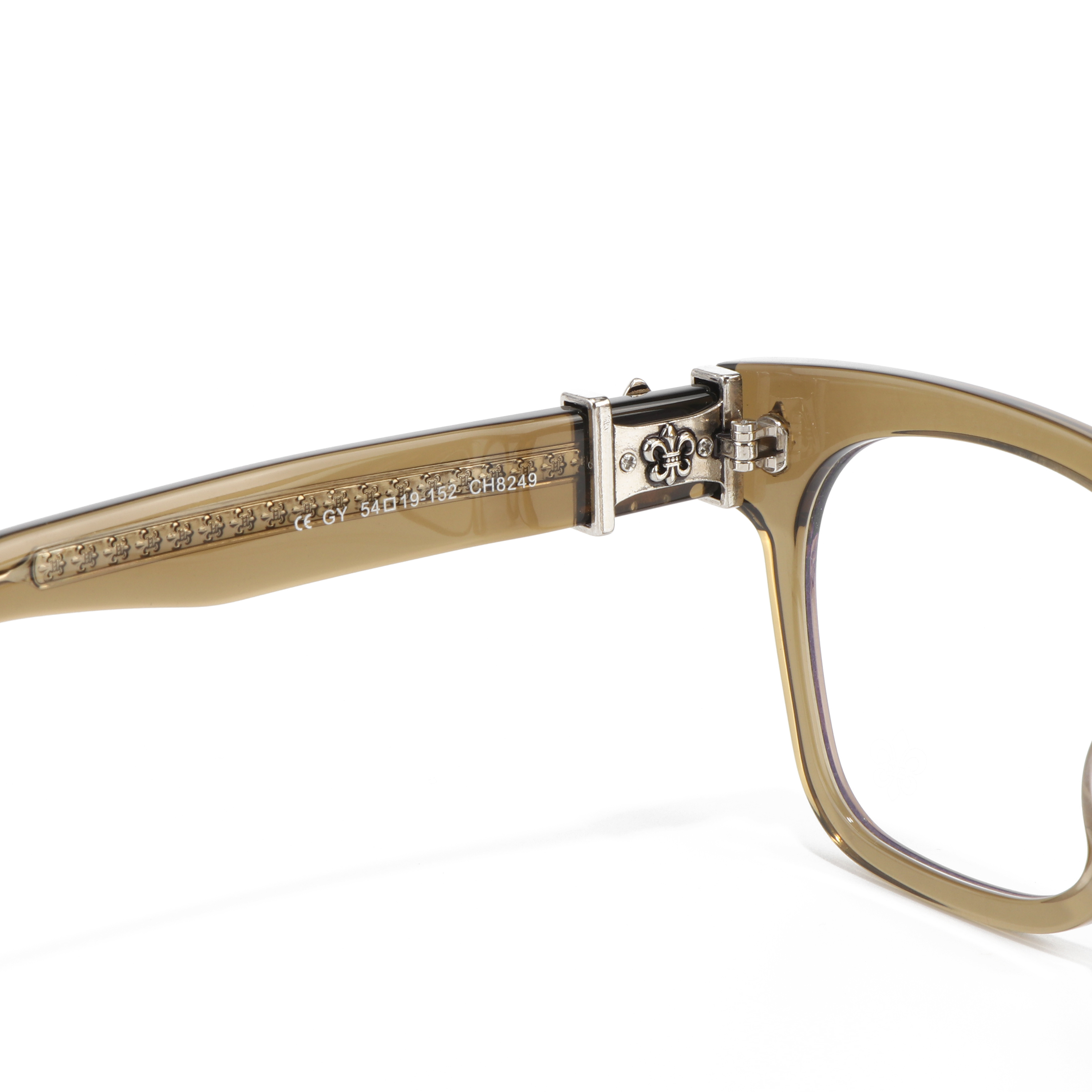 Silver Transparent Brown Optical Prescription Bifocal Acetate Premium Classic Style Luxury Unisex clear Eyeglasses Frame Glasses