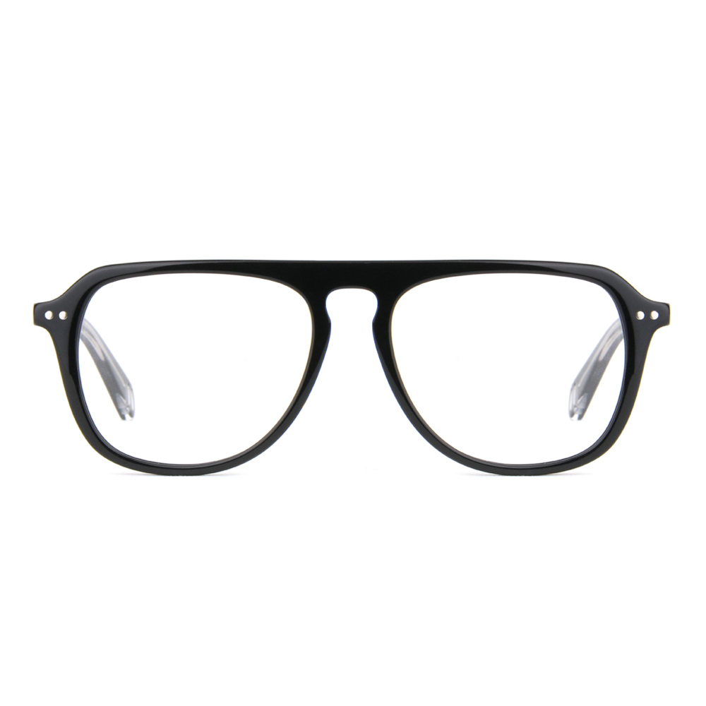 Manufacture Fashion Aviation Eyeglasses Acetate Pilot Optical Blue Light Blocking Glasses Acetate Glasses Frame for Men Women