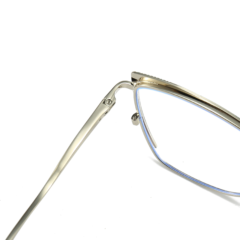 Anti-Blue Light Cat-Eye Optical Glasses Geometric Pattern Full-Rim Customizable Logo Multiple (Including Red) Universal Fit for