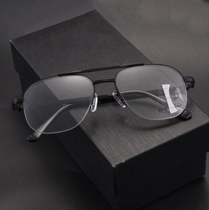 Large Metal Eyewear Men for Photogray Glasses Anti Blue Light HMC Coating Multifocal Progressive Reading Glasses