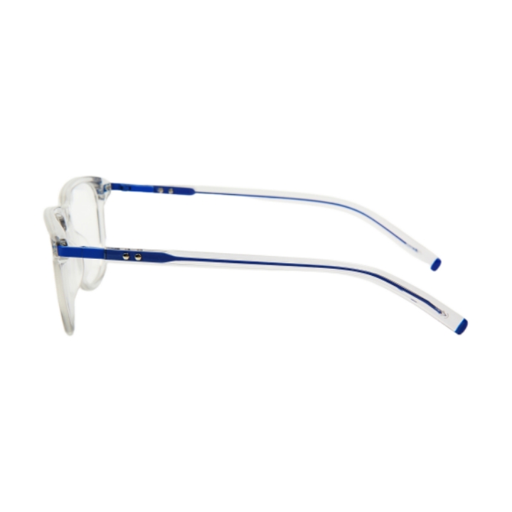New Blue Transparent Square Full-Rim Comfortable Unisex Acetate Optical Frame Simple Fresh Versatile Style JNLOO 682707