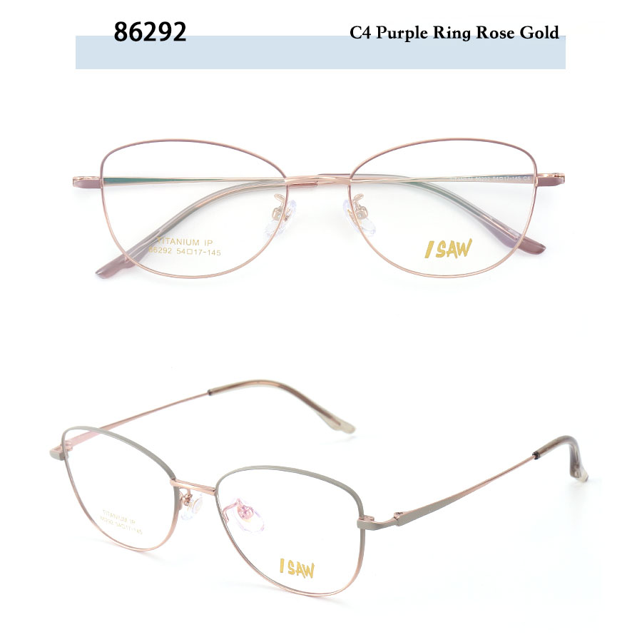 Beta Titanium Cat Eye Ultra-Light Eyeglass Frames IP Plating Multi-Color Solid Trendy Fashion New Myopia Eyeglasses for Men