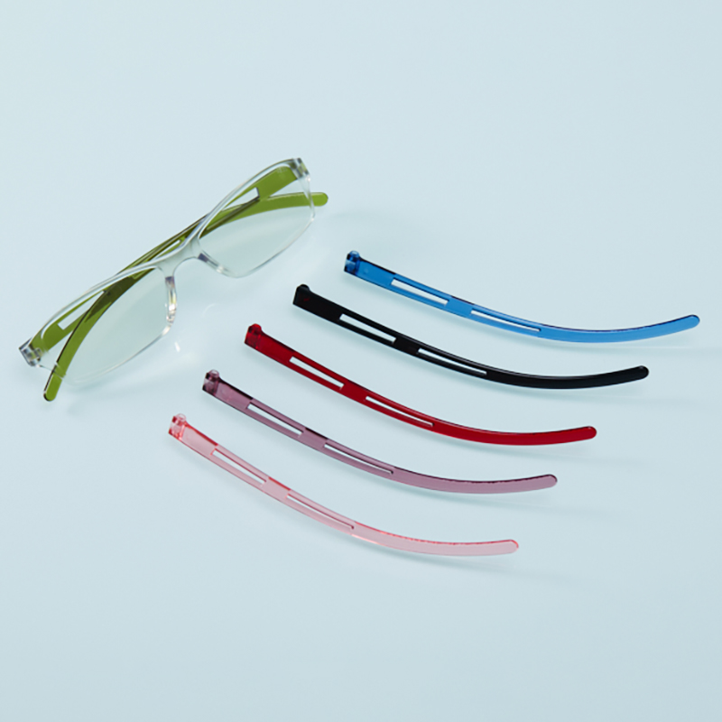 2025 Slim Reading Glasses Blue Blocking Anti-Blue PC Material Frames Clear Red Brown Protects Computer Radiation Rimless Design