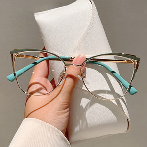 Cross-border cat's eye full-frame plain glasses