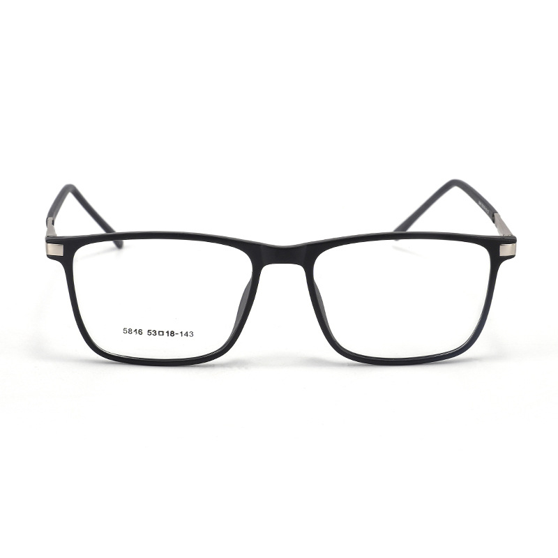 Wholesale Retro Vintage Metal Optical Frame Men Square Full Rim Eyeglasses Luxury Designer Style Optical Frames for Daily Use