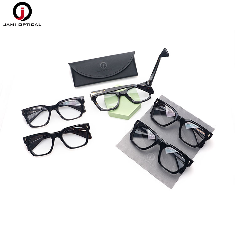 High Quality Retro Acetate Glasses Frames Custom Logo Spectacle Frames Unisex Optical Eyewear OEM/ODM Low MOQ