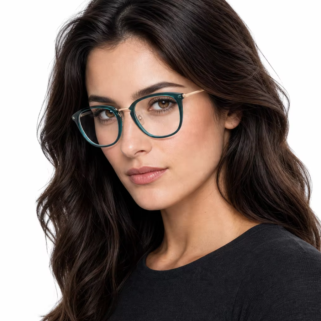 Metal Acetate Combination Glasses Frame Unisex Eyeglasses Frame Spectacle Frame Custom Bulk Wholesale Orders Daily Wear