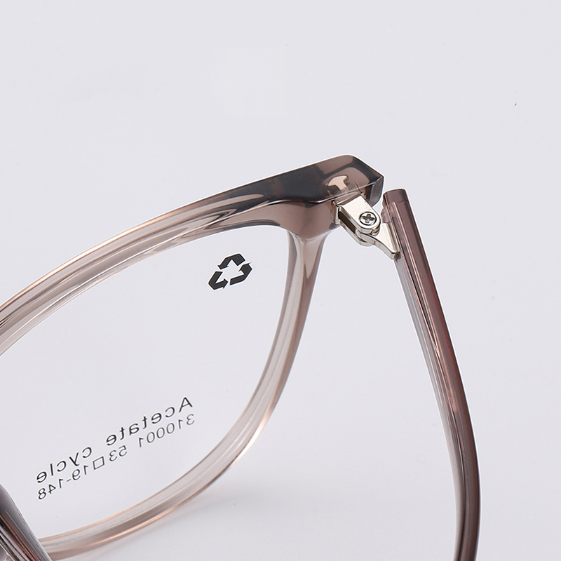 Wholesale High Quality Acetate Eyeglass Frames Adult Unisex Classic White Geometric Pattern Computer/Reading Custom Logo Option
