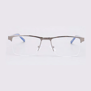 BONA Fashion Metal Glasses Frame Half Frame Eyeglasses
