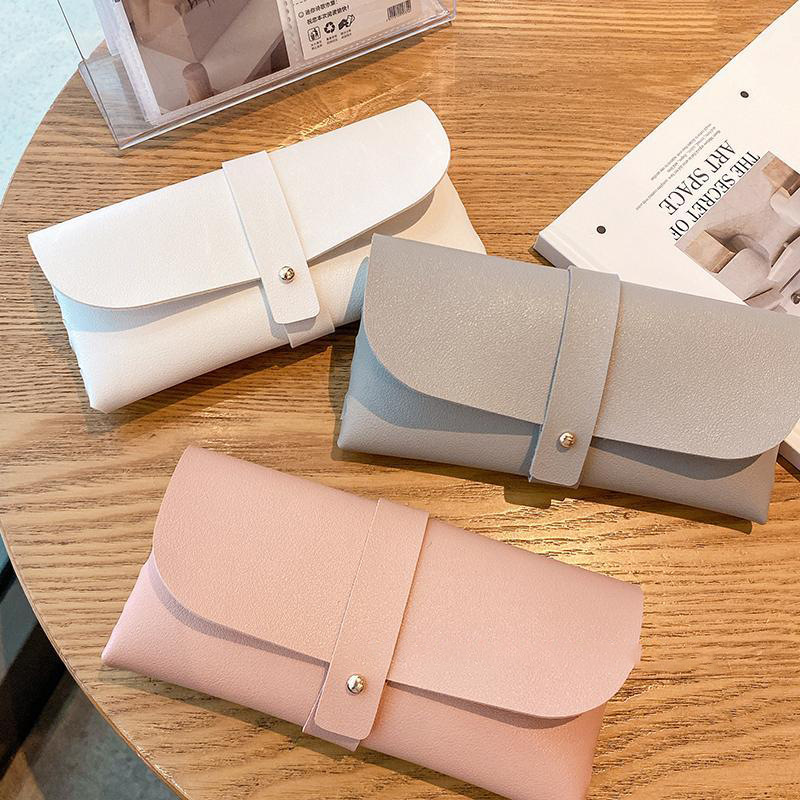 Factory Custom Logo Leather Sunglasses Case - Handmade Portable Eyeglasses Storage Box with Belt Strap